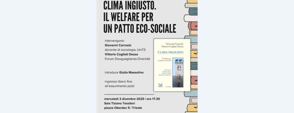(ACON) BIBLIOTECA CR: 3/12 H 17.30 CLIMA INGIUSTO DI CARROSIO-COGLIATI DEZZA