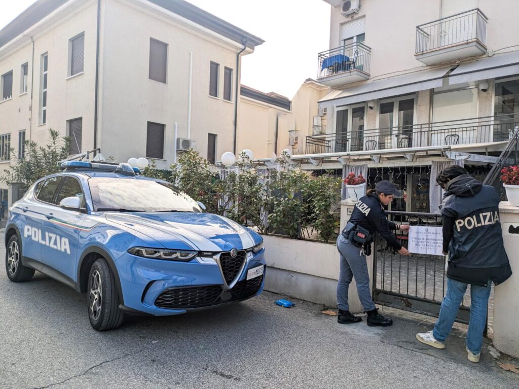 La Polizia di Stato sospende per trenta giorni la licenza di un Hotel di Rimini in località Bellariva