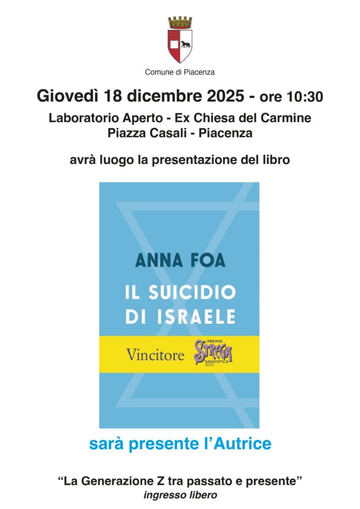 “Generazione Z”, appuntamento con la storica e saggista Anna Foa