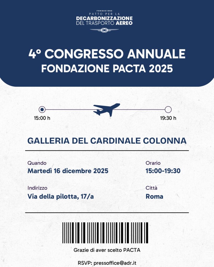 Invito stampa | Fondazione PACTA – 4° Congresso Annuale | martedì 16 dicembre ore 15:00 ++ con TRONCONE, DI PALMA, GAVA, BARBARO, PRANDINI, MORO ++