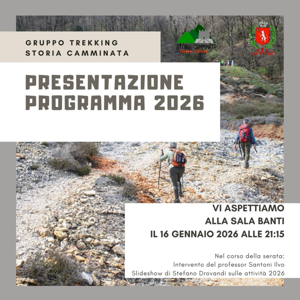 Presentazione del Programma 2026 del Gruppo Trekking “Storia Camminata”