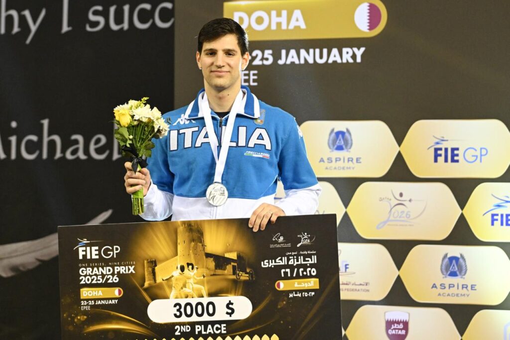 Grand Prix di spada – Splendido argento di Simone Mencarelli a Doha, Alberta Santuccio ai piedi del podio