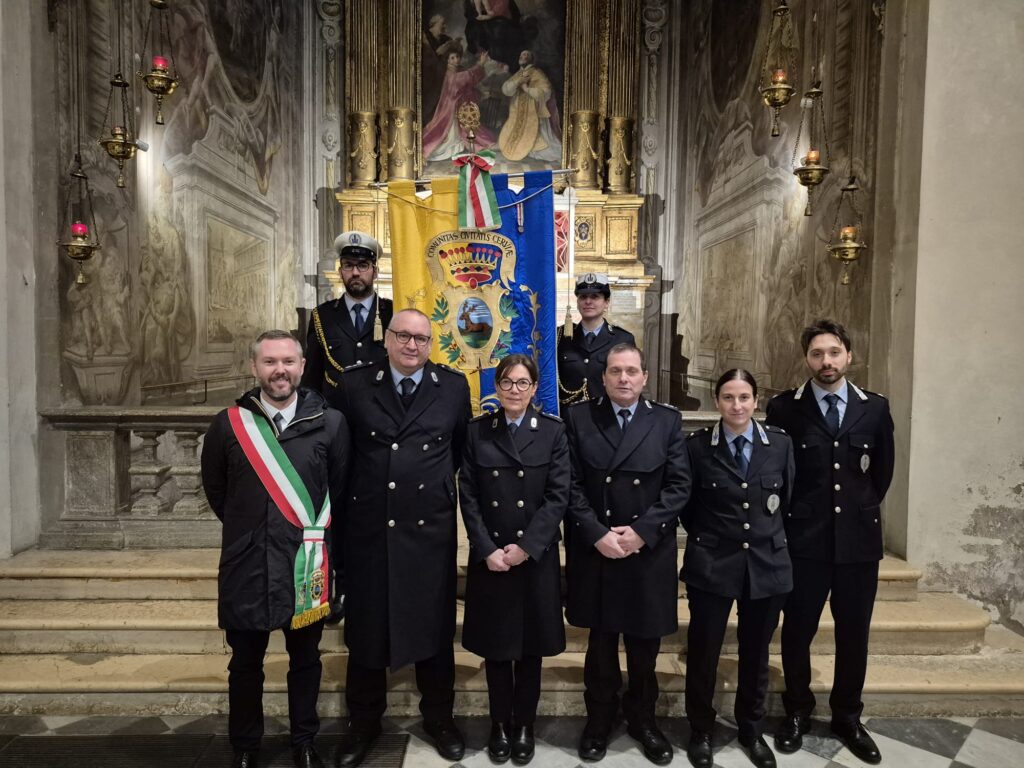 Comunicato stampa: Polizia Locale. Cervia ha partecipato alla cerimonia della Festa di San Sebastiano, patrono della Polizia Locale.