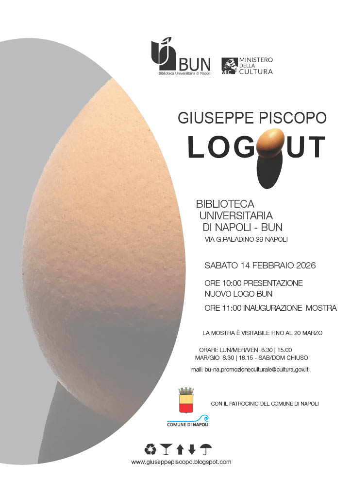 Invito – Inaugurazione mostra “LOGOUT” e presentazione nuovo logo BUN