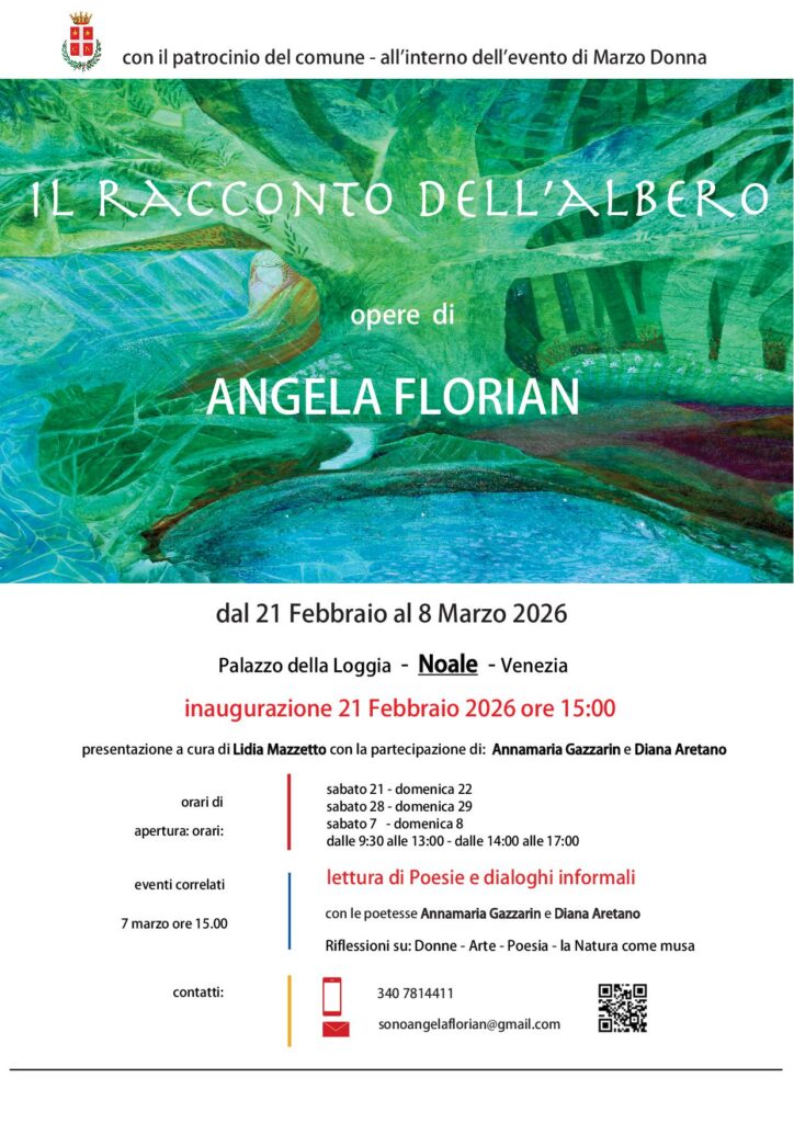 INVITO A MOSTRA ANGELA FLORIAN dal 21 febbraio a Noale