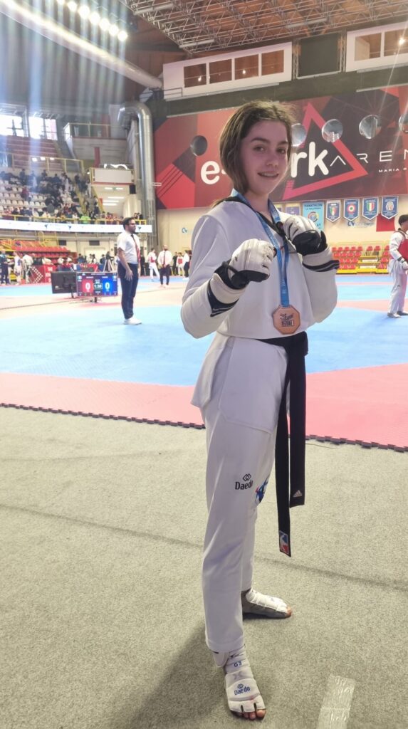 Bronzo internazionale di taekwondo per Sofia Jasmine Palomba all’Insubria Cup 2026
