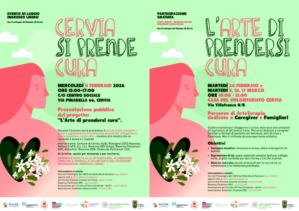 Comunicato stampa: Cervia si prende cura: arteterapia, mostra e incontri per caregiver.