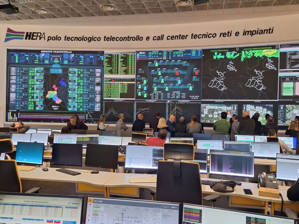 Gestione idrica e sicurezza del territorio: la terza commissione in visita al Polo di Telecontrollo del Gruppo Hera a Forlì
