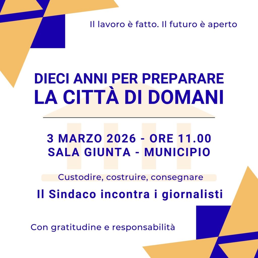 Invito incontro con il Sindaco Cucchi