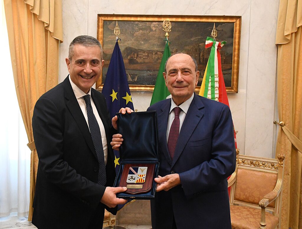 Palazzo d’Orléans, Schifani riceve il comandante generale delle Capitanerie di porto – Guardia Costiera Sergio Liardo