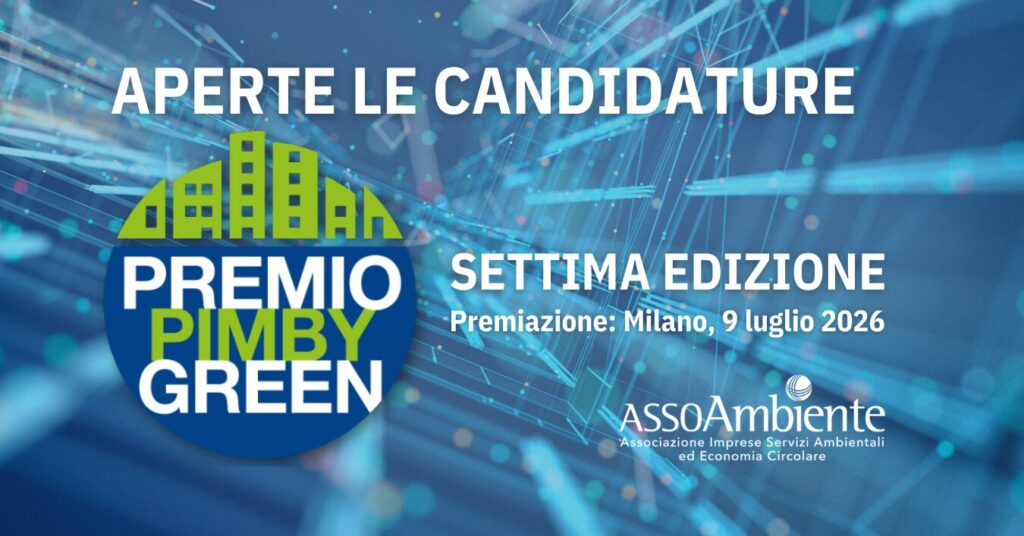 Torna il Premio “PIMBY Green 2026”, aperte le candidature – COMUNICATO STAMPA