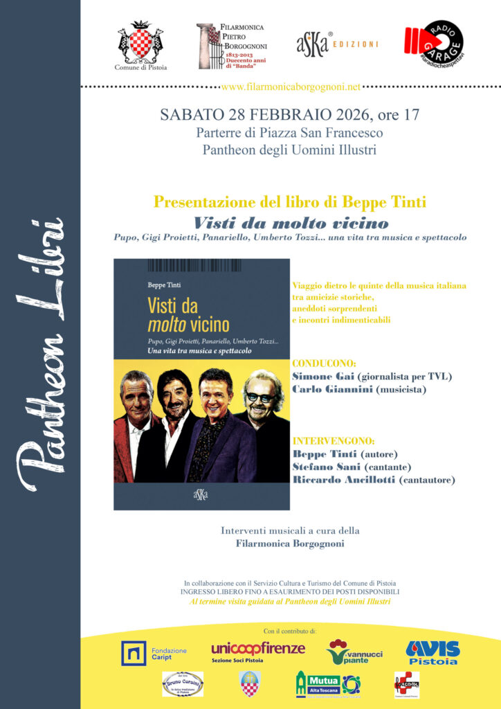 Sabato 28 febbraio al Pantheon degli Uomini illustri la presentazione del libro ”Visti da molto vicino. Una vita tra musica e spettacolo”