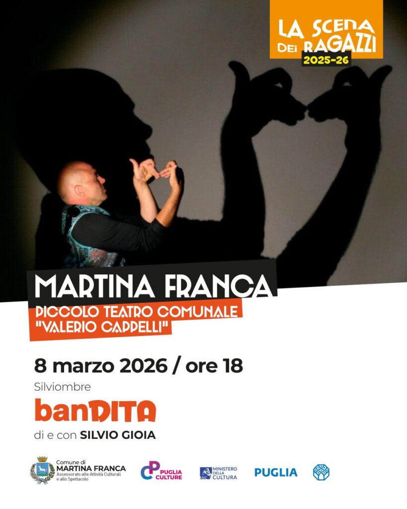 CS Silviombre – banDITA domenica 8 marzo a Martina Franca per La Scena dei Ragazzi