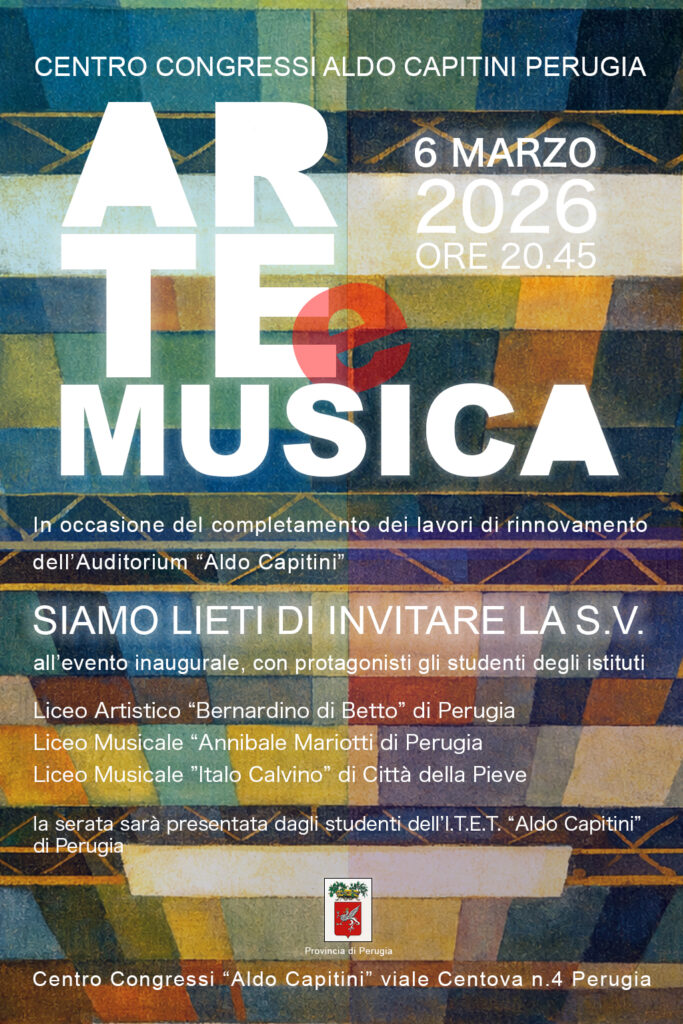 Presentazione restyling completo dell’Auditorium Capitini – Cittadino e Provincia del 4 marzo ’26