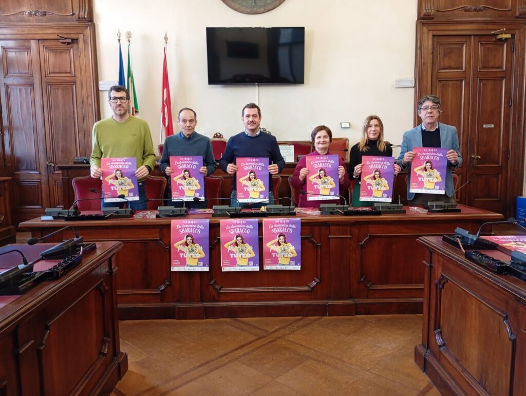 Domenica 8 marzo torna lo “Sbaracco”: il materiale distribuito in conferenza stampa