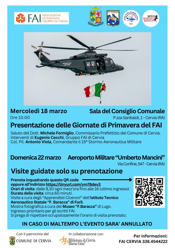 INVITO Presentazione giornate di Primavera FAI mercoledì 18 marzo ore 10.00 Sala Consiglio.