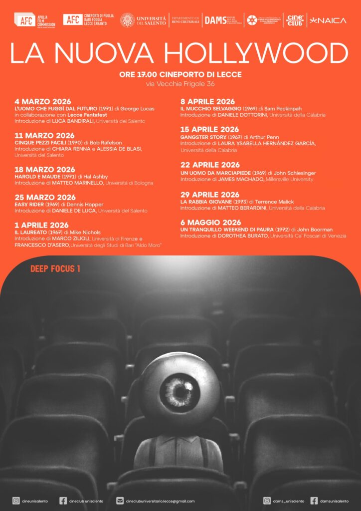 Rassegna cinematografica “Deep Focus 1 – la Nuova Hollywood”
