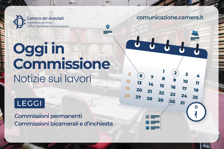 Camera dei deputati: Oggi in Commissione