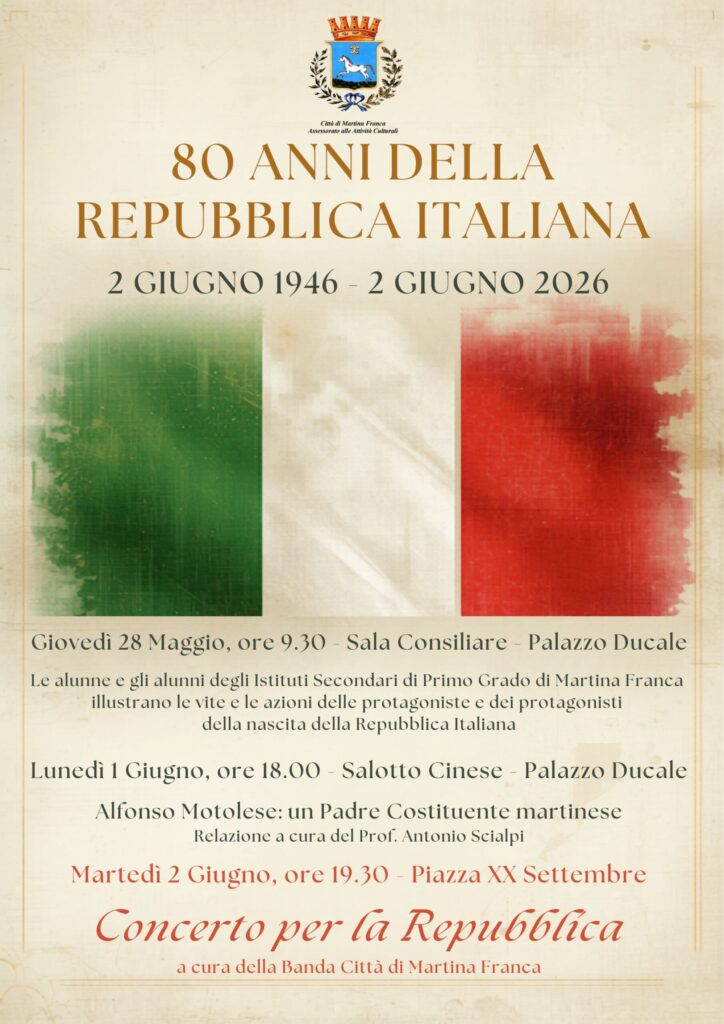 CS 80 anni Repubblica Italiana