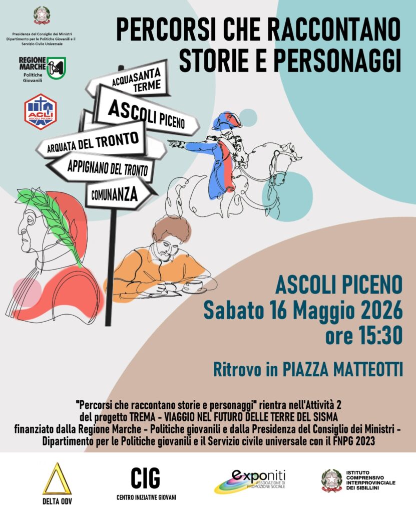 Trema – viaggio nel futuro delle terre del sisma” Appuntamento il 16 maggio ad Ascoli Piceno