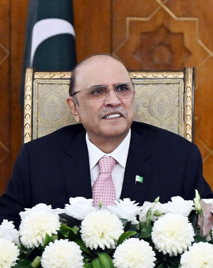 Il Presidente Pakistan Asif Ali Zardari