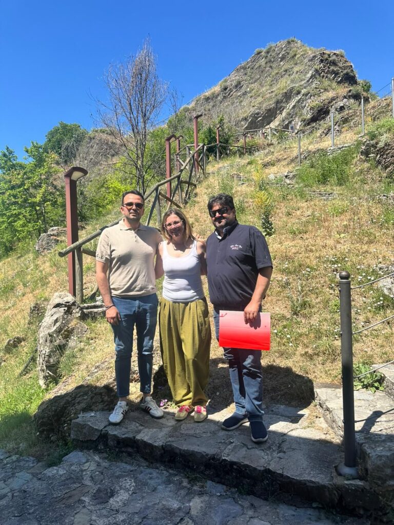 Sasso di Castalda: sopralluogo sugli interventi di messa in sicurezza dell’area Castello