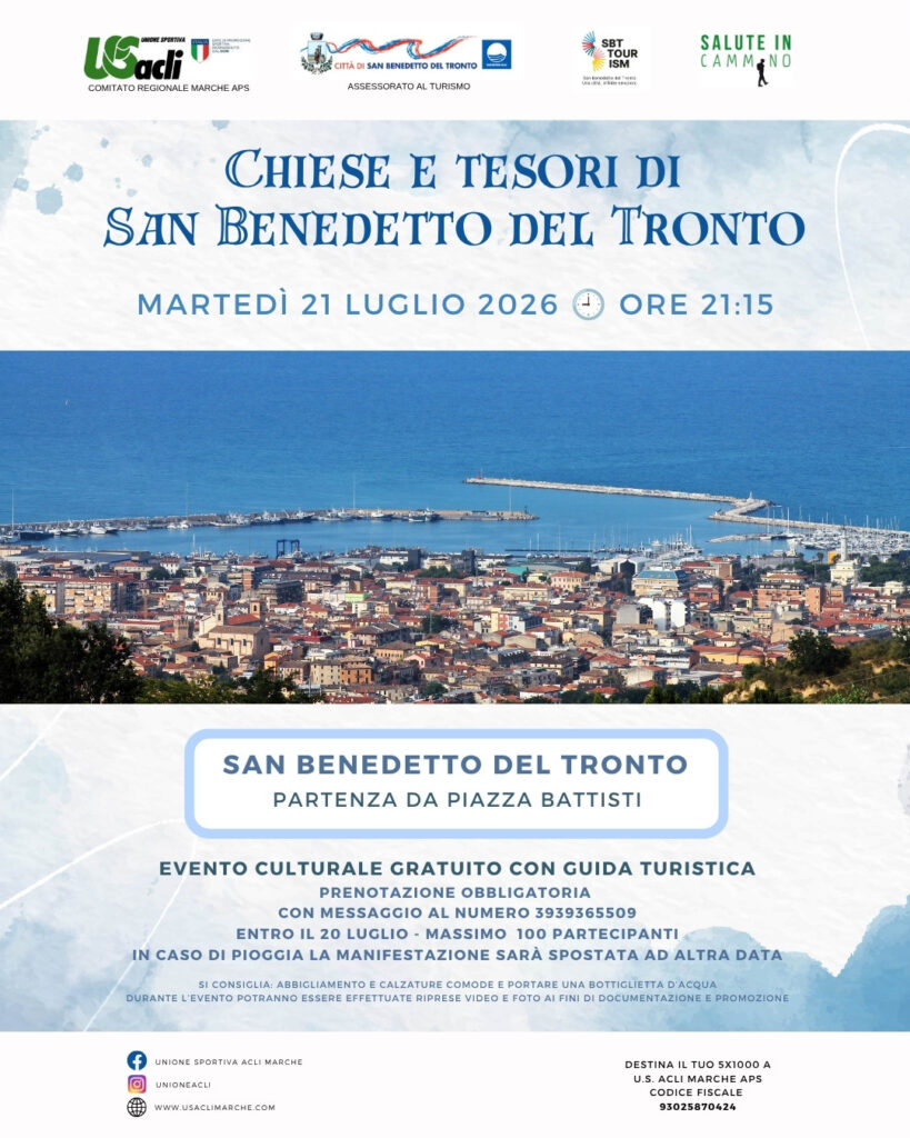 Chiese e tesori di San Benedetto del Tronto”: appuntamento il 21 luglio