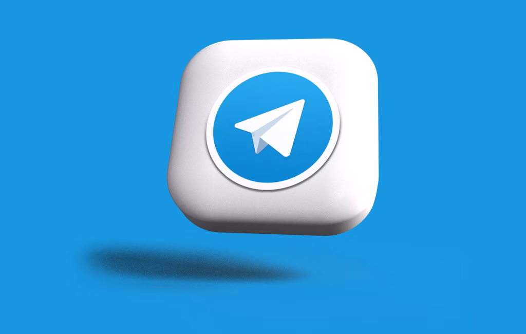 Il logo dell'applicazione di messaggistica Telegram.