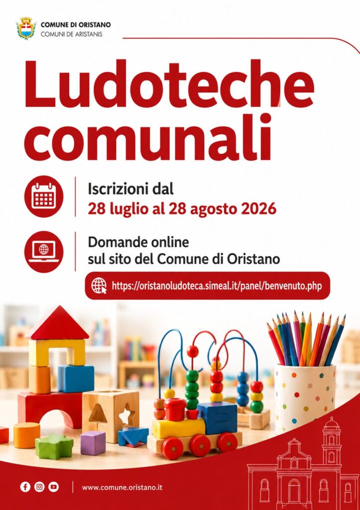 Aperte le iscrizioni al Servizio Ludoteca anno 2026-2027