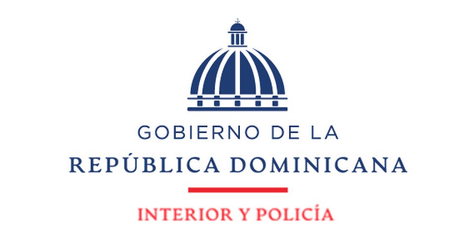 Repubblica Dominicana: oltre 3.500 migranti irregolari arrestati nel weekend "Il logo del Ministero dell'Interno e della Polizia, ente che coordina le operazioni di controllo migratorio nel Paese."