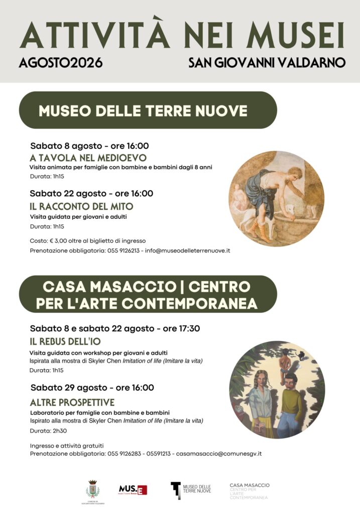 Attività nei musei: visite guidate e laboratori a Casa Masaccio e Museo delle Terre Nuove