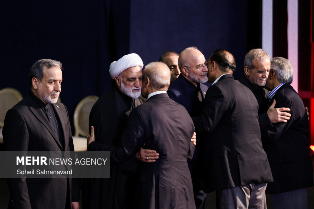 Teheran, incontri istituzionali a margine della cerimonia di commemorazione ufficiale. Foto: MEHR NEWS AGENCY / Soheil Sahranavard