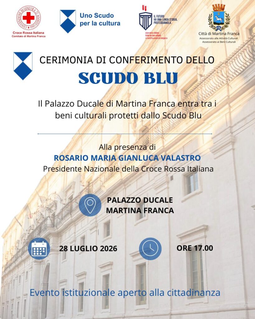 Cs conferimento Scudo Blu a Palazzo Ducale