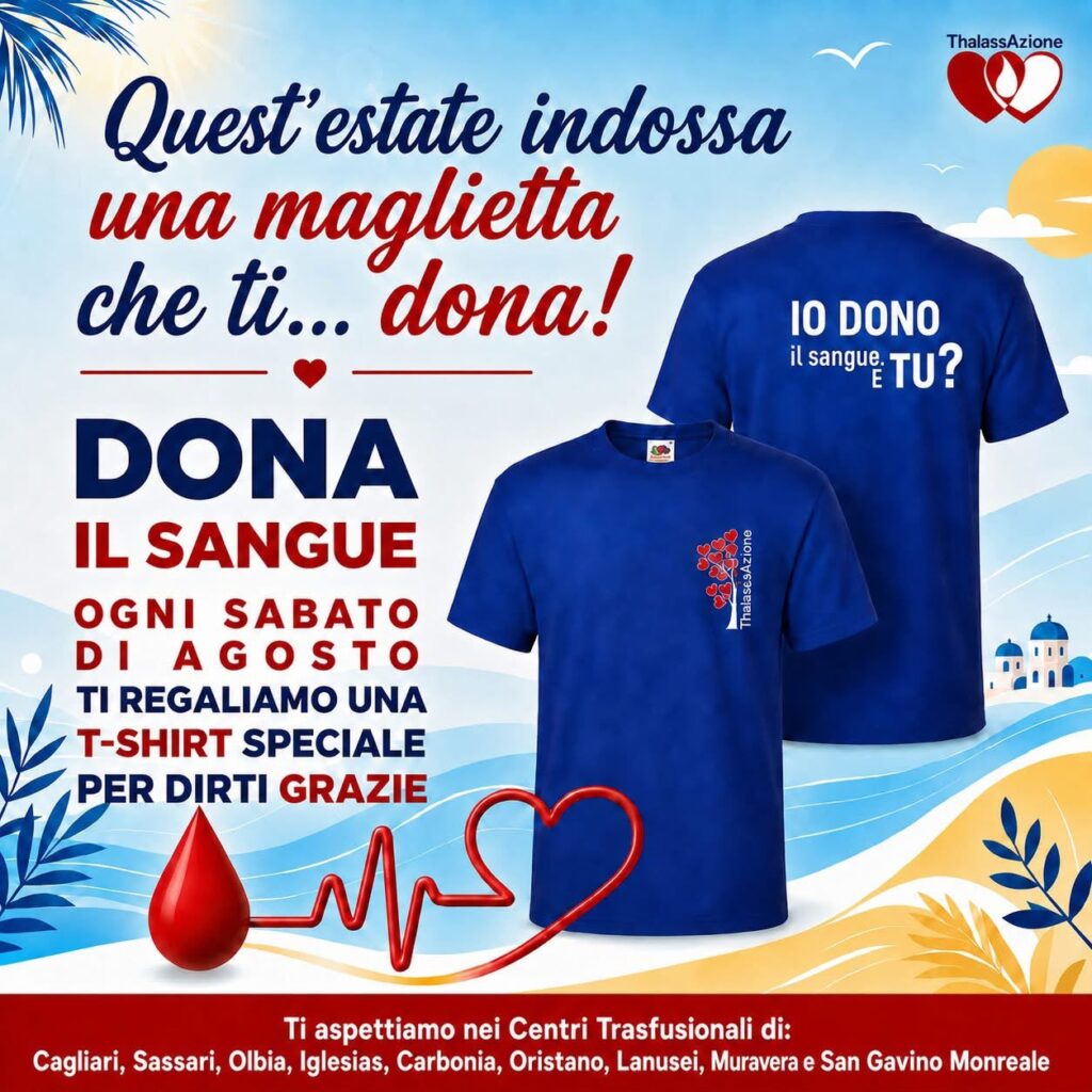 Comunicato. “Ad agosto per chi dona.. una maglietta, che ti dona