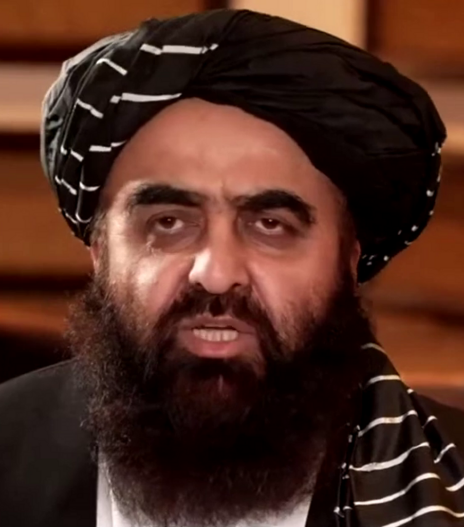 Il ministro degli Esteri ad interim dell'Afghanistan, Amir Khan Muttaki.