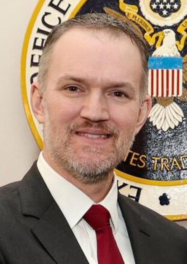 U.S. Trade Representative Jamieson Greer, in uno scatto istituzionale. Il rappresentante per il Commercio degli Stati Uniti ha confermato lo stallo nei negoziati con il Canada e l'inasprimento delle tariffe doganali.