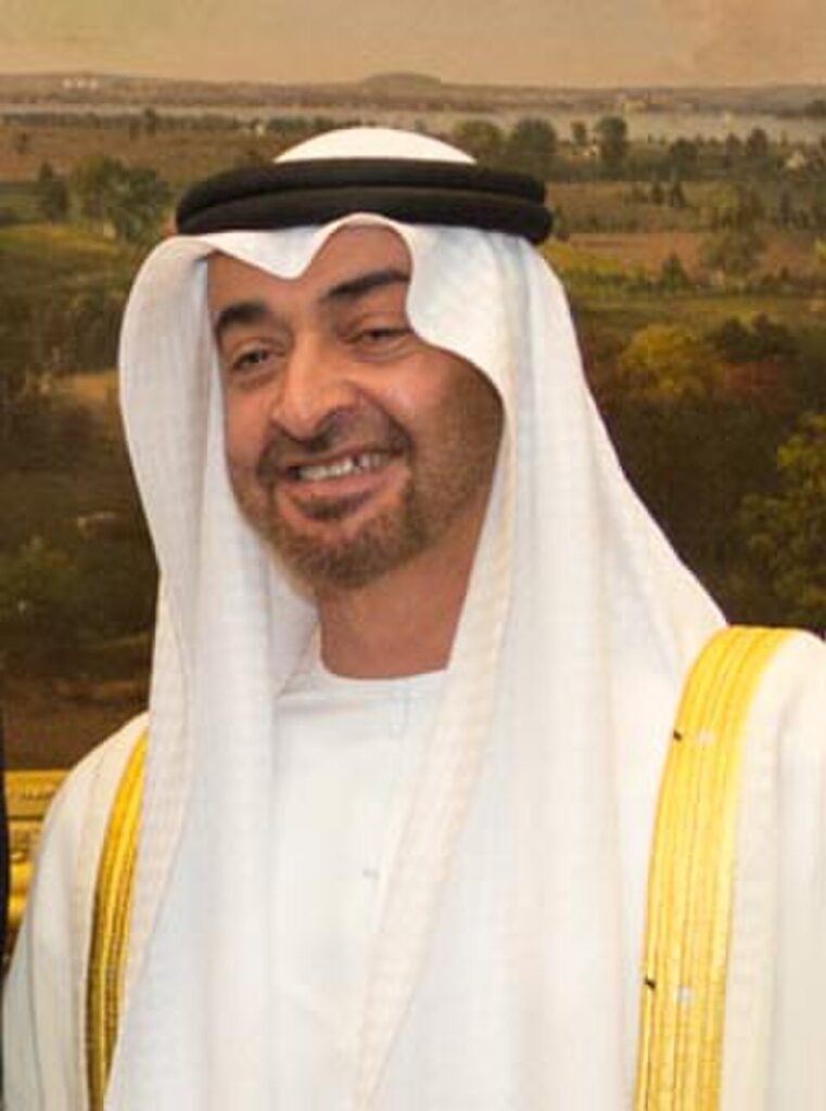 Il presidente degli Emirati Arabi Uniti, Sheikh Mohamed bin Zayed Al Nahyan, durante un impegno istituzionale ad Abu Dhabi.