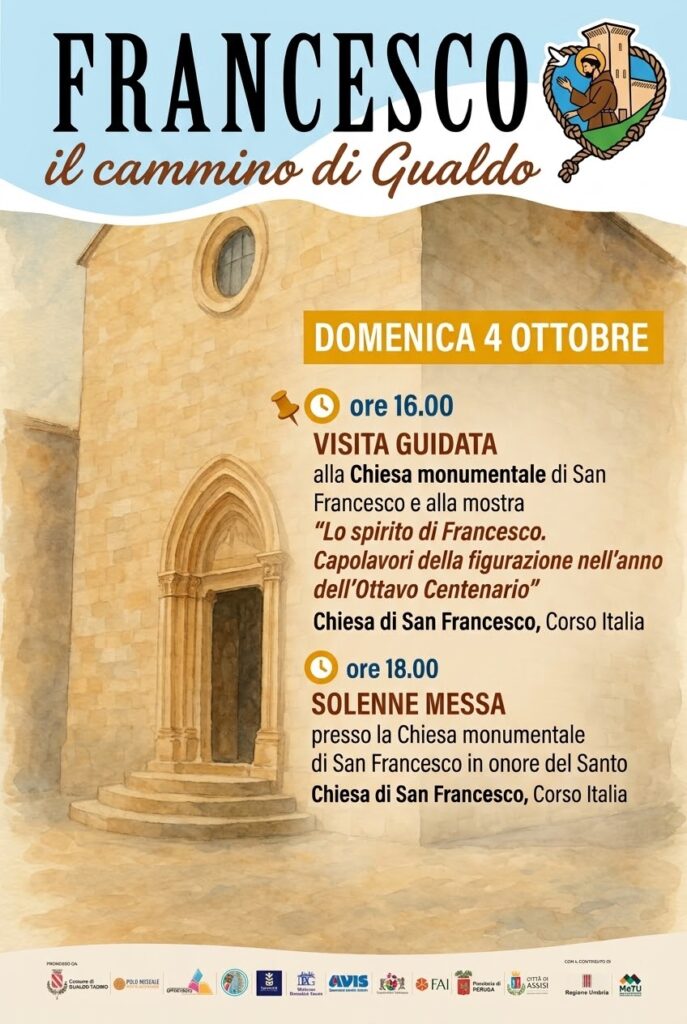 Comunicato Stampa “Prende il via questo weekend a Gualdo Tadino l’attesa rassegna intitolata “Francesco: il cammino di Gualdo