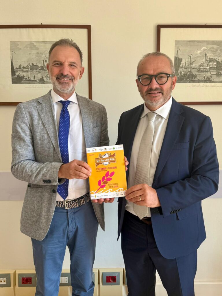 Comunicato Stampa 1511/2026 Fiera del Riso di Isola della Scala (VR), assessore Bitonci incontra il neo presidente Marzotto