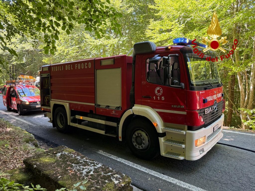 VVF Incidente rally Val d’Aveto