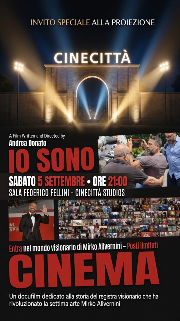 IO SONO CINEMA” IL DOCUFILM MIRKO ALIVERNINI RISCRIVE LE REGOLE DELLA 7° ARTE