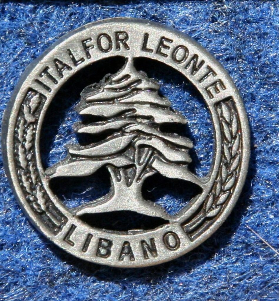 Lo stemma del contingente italiano (Italfor Leonte) impegnato nel sud del Libano nell'ambito della missione UNIFIL