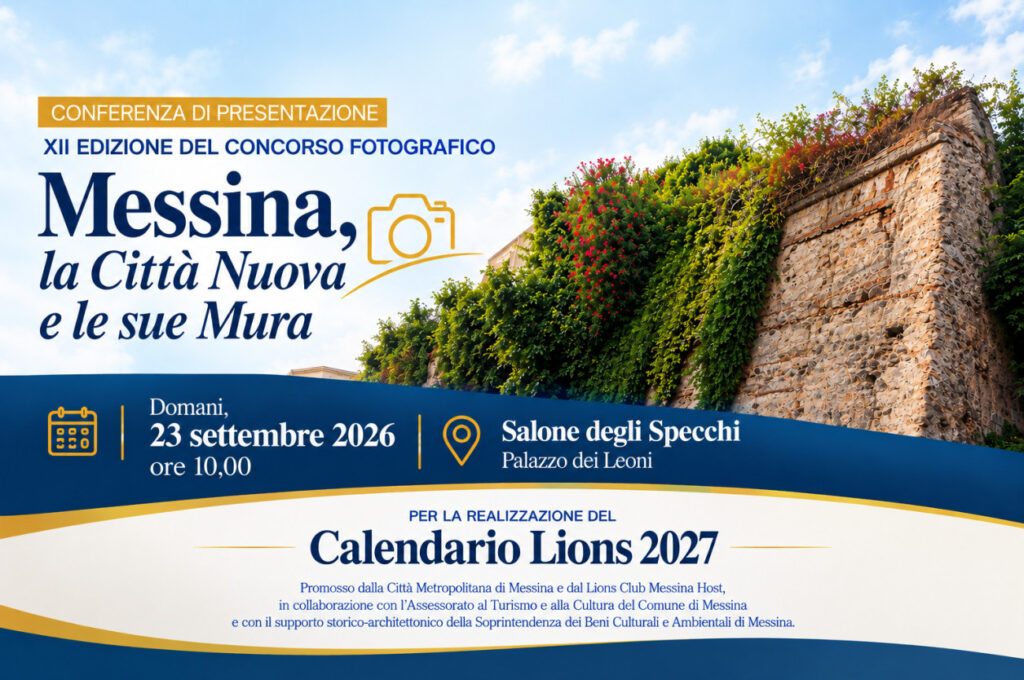 Messina, la Città Nuova e le sue Mura”: domani a Palazzo dei Leoni la presentazione della XII edizione del concorso fotografico Lions