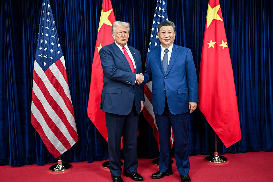 Il presidente Trump con il presidente Xi Jinping