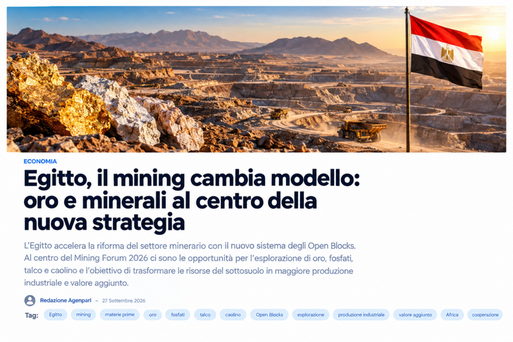 Egitto, attività mineraria e nuove opportunità per oro e minerali con il sistema Open Blocks