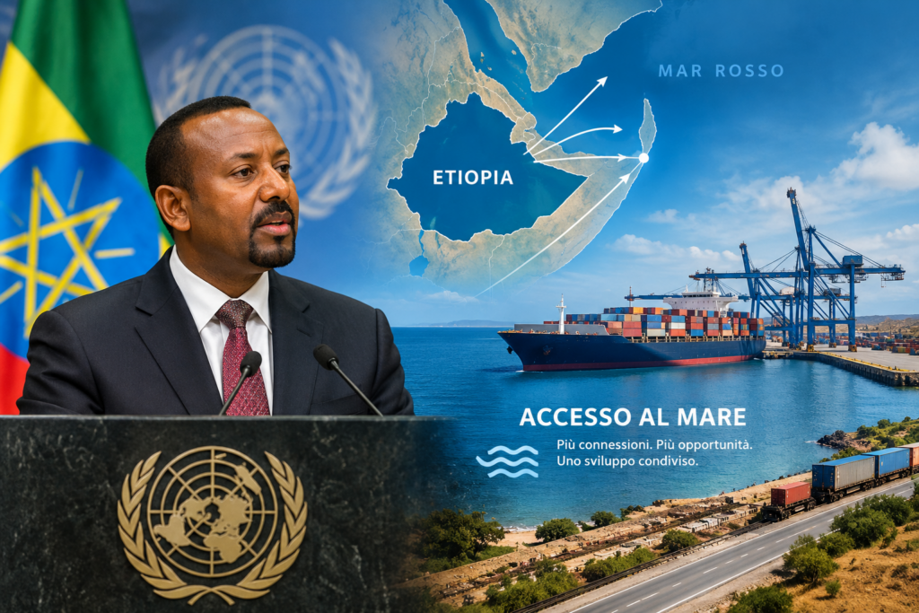 L’Etiopia rilancia all’ONU la richiesta di un accesso stabile alle rotte marittime internazionali.