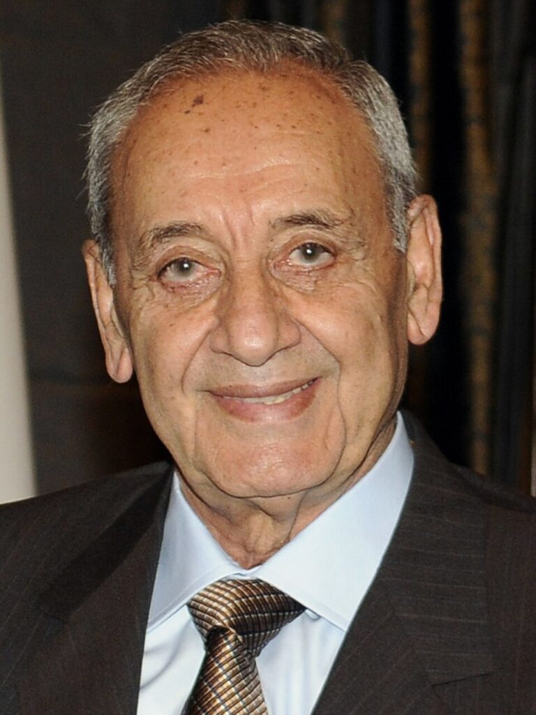 Il ministro degli Esteri francese Jean-Noël Barrot incontra il presidente del Parlamento libanese Nabih Berri a Beirut.