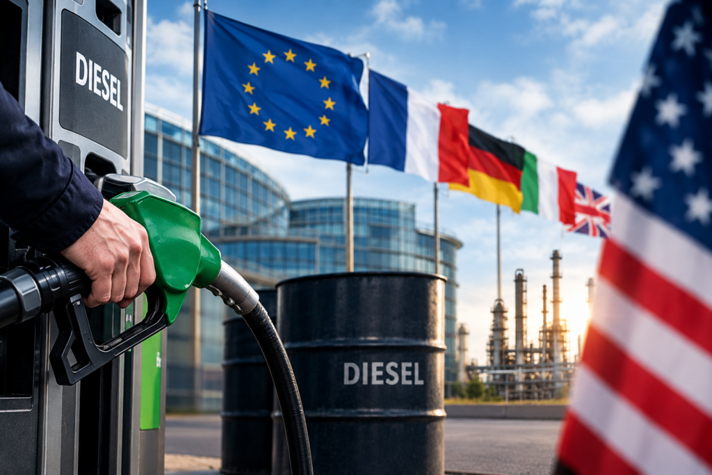 Diesel, l’Europa valuta l’utilizzo delle riserve strategiche mentre prosegue il confronto con Washington.
