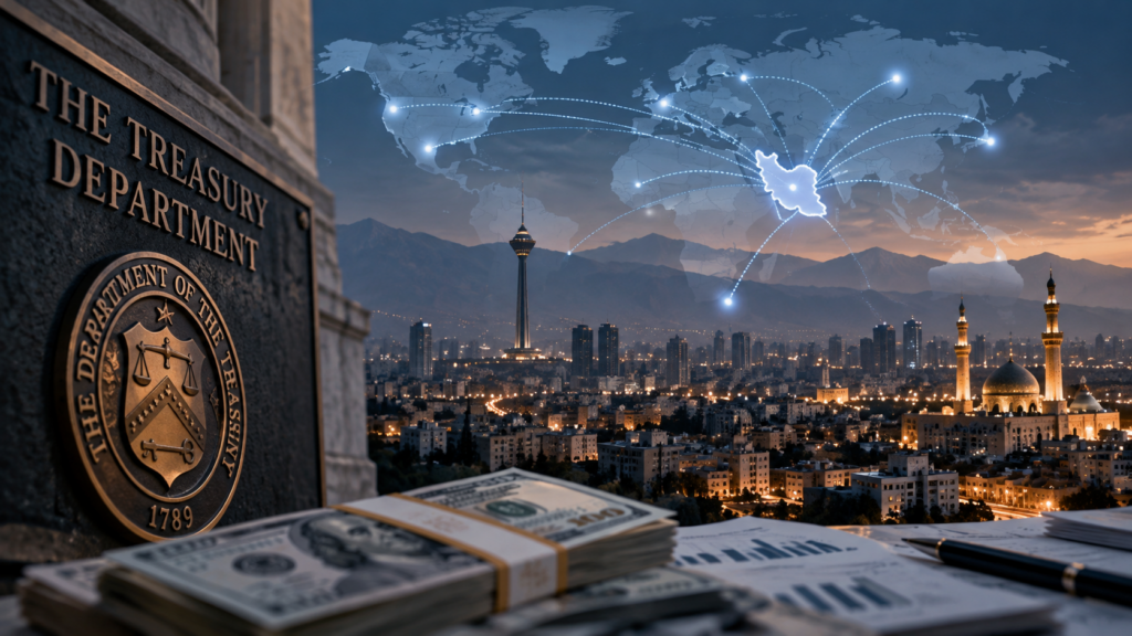 Il Dipartimento del Tesoro statunitense richiama l'attenzione sui possibili utilizzi illeciti delle donazioni religiose e sui trasferimenti finanziari verso l'Iran. Elaborazione grafica illustrativa.