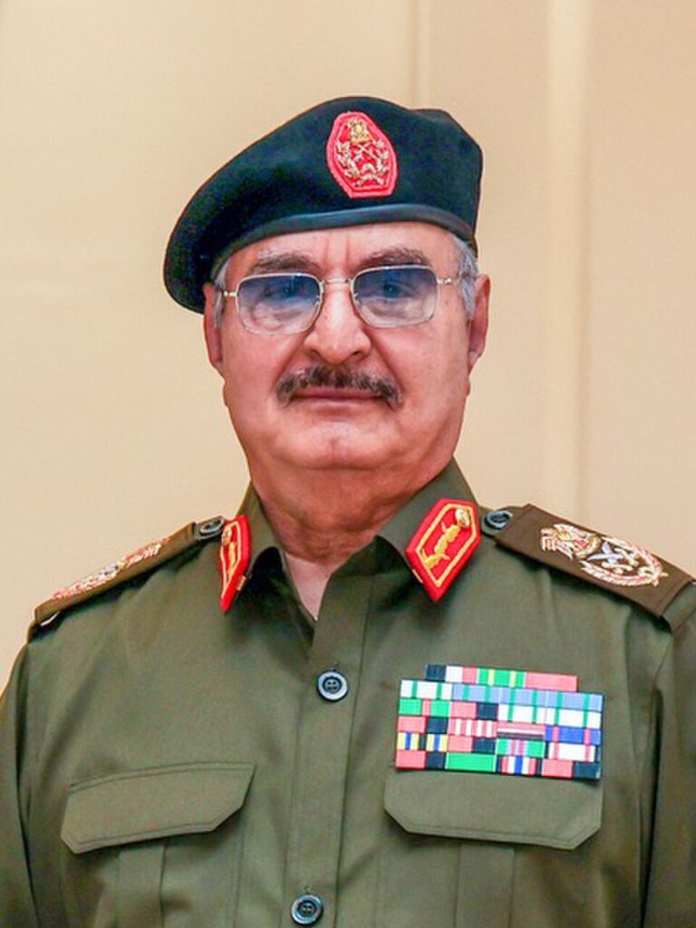 Khalifa Haftar, comandante militare della Libia orientale.